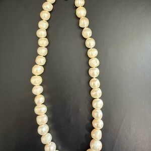 Freshwater Pearl Necklace - Cream Baroque Pearls